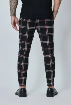 Pantalon habillé à carreaux