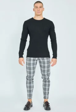 Pantalon habillé à carreaux