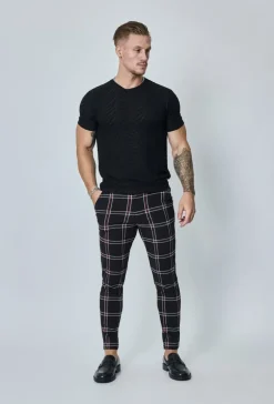 Pantalon habillé à carreaux