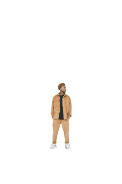 Pantalon jogger cargo cotelé