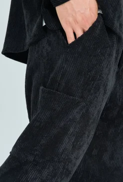 Pantalon jogger cargo cotelé