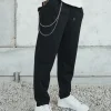 Pantalon jogger habillé avec chaine