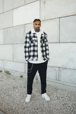 Pantalon jogger habillé avec chaine