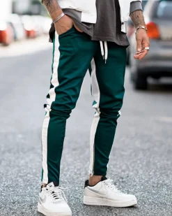 Pantalon jogging à bandes