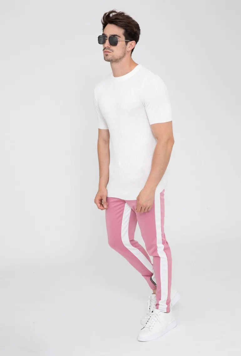 Pantalon jogging à bandes