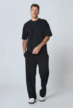 Pantalon jogging uni ample décontracté et confortable