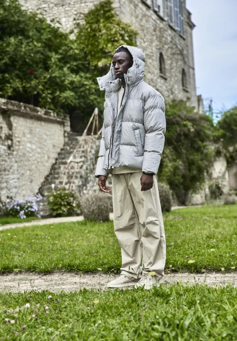 Pantalon parachute ajustable à la taille et aux cheville