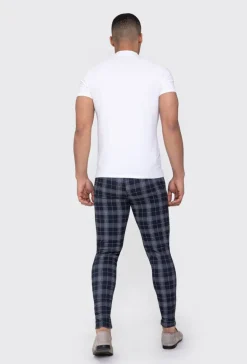 Pantalon strecth à carreaux