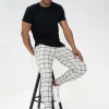Pantalon tendance à carreaux