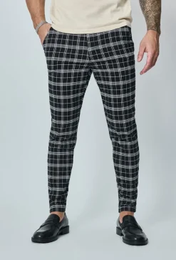 Pantalon tendance à carreaux