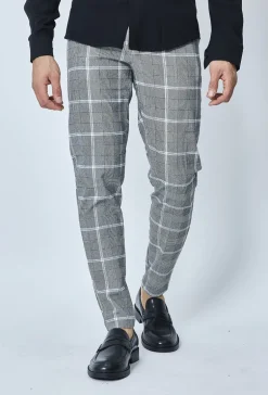 Pantalon tendance à carreaux