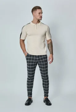 Pantalon tendance à carreaux