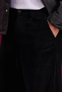 Pantalon uni à rayure