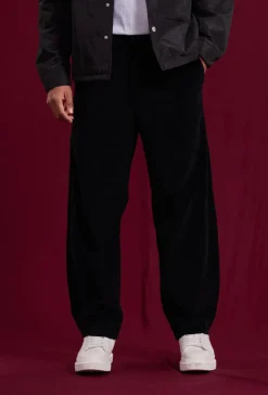 Pantalon uni à rayure