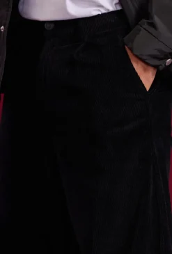 Pantalon uni à rayure