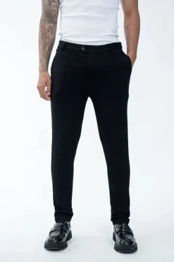 Pantalon uni urbain chic