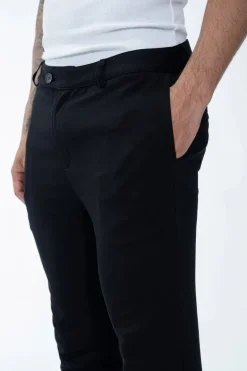 Pantalon uni urbain chic