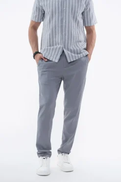 Pantalon uni urbain chic