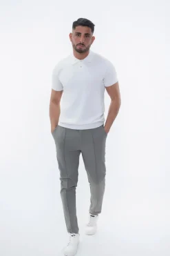 Pantalon uni urbain chic