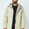 Parka mi longue à capuche