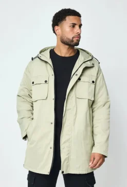 Parka mi longue à capuche