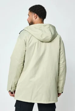Parka mi longue à capuche
