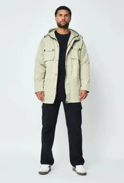 Parka mi longue à capuche
