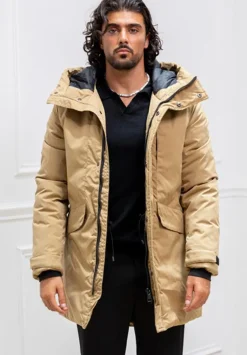 Parka mi longue a capuche