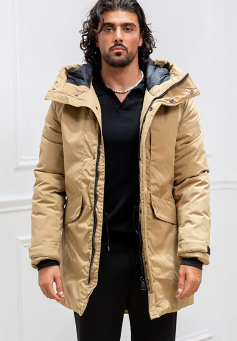 Parka mi longue a capuche