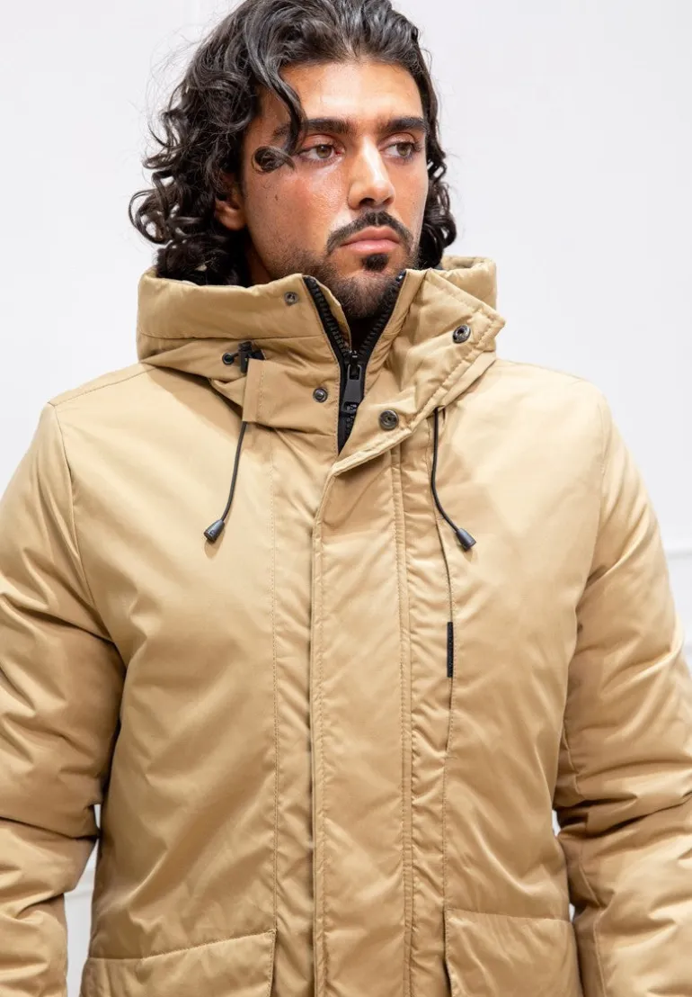 Parka mi longue a capuche