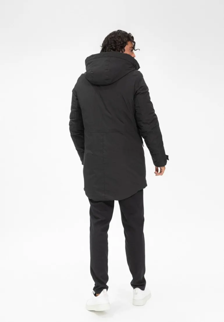 Parka mi longue a capuche