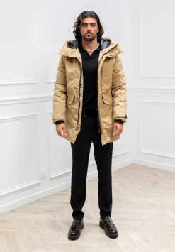 Parka mi longue a capuche