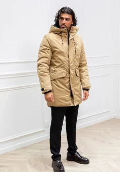 Parka mi longue a capuche
