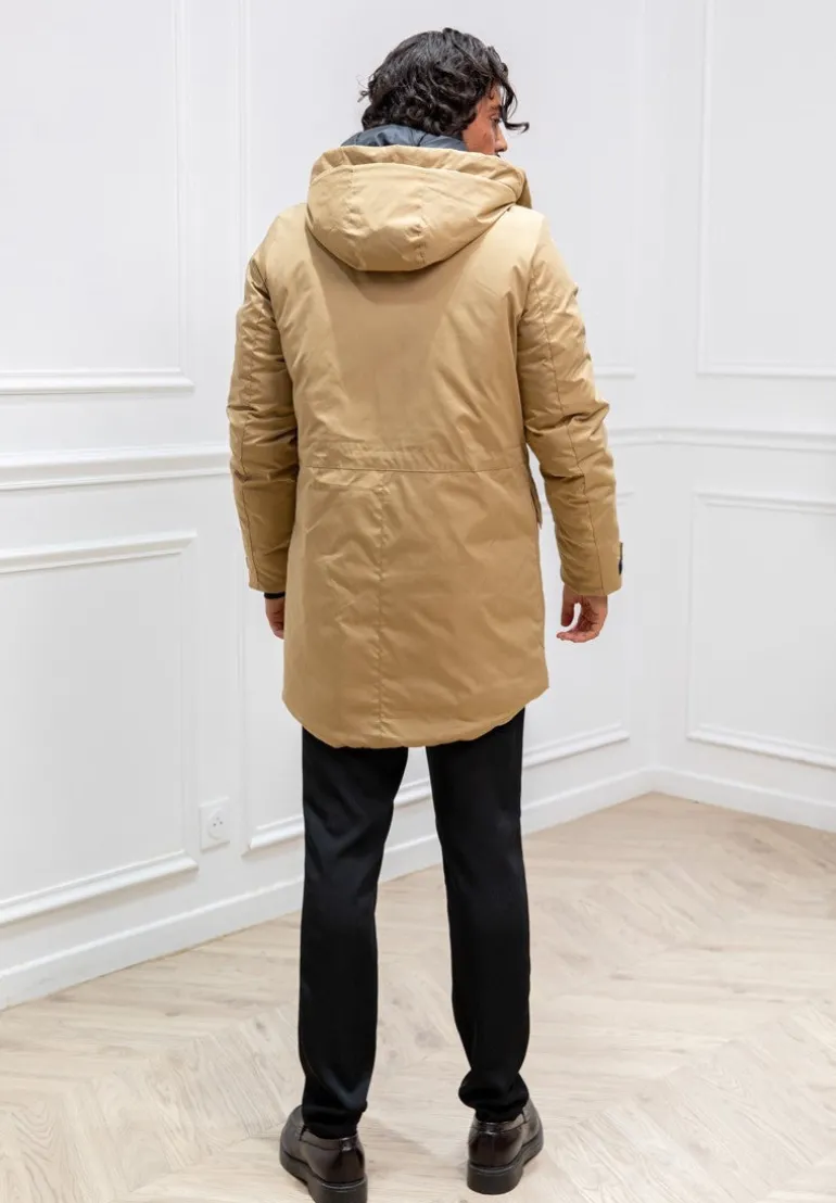 Parka mi longue a capuche