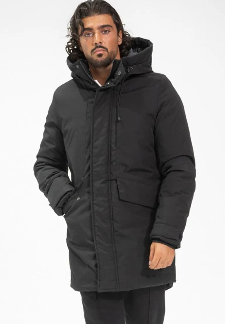Parka mi longue a capuche