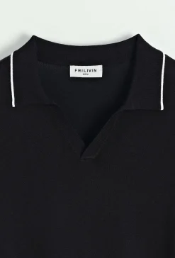 Polo à col ouvert