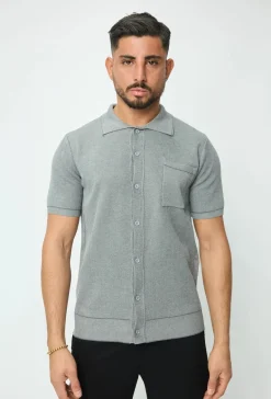 Polo avec détail à rayure