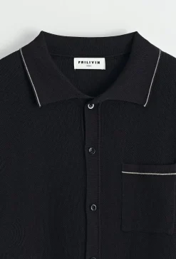 Polo avec détail à rayure