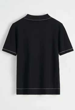 Polo avec détail à rayure