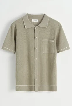 Polo avec détail à rayure