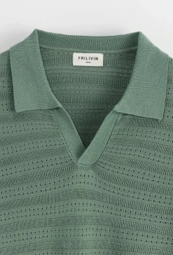 Polo basique col ouvert à revers