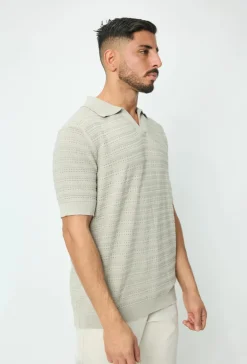 Polo basique col ouvert à revers