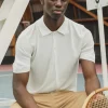 Polo boutonné manches courtes