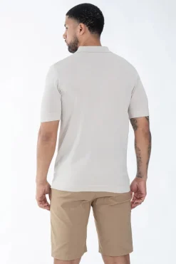 Polo boutonné manches courtes