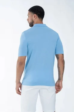Polo boutonné manches courtes