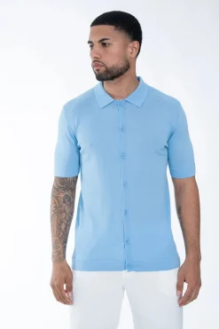 Polo boutonné manches courtes