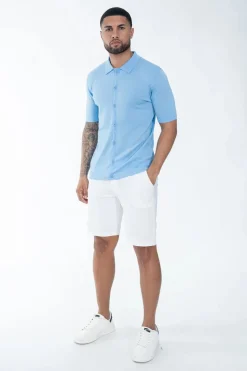 Polo boutonné manches courtes
