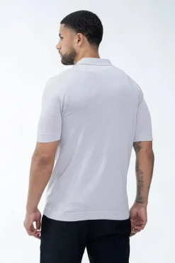 Polo boutonné manches courtes