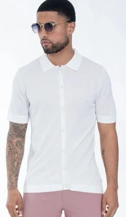 Polo boutonné manches courtes