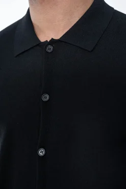 Polo boutonné manches courtes